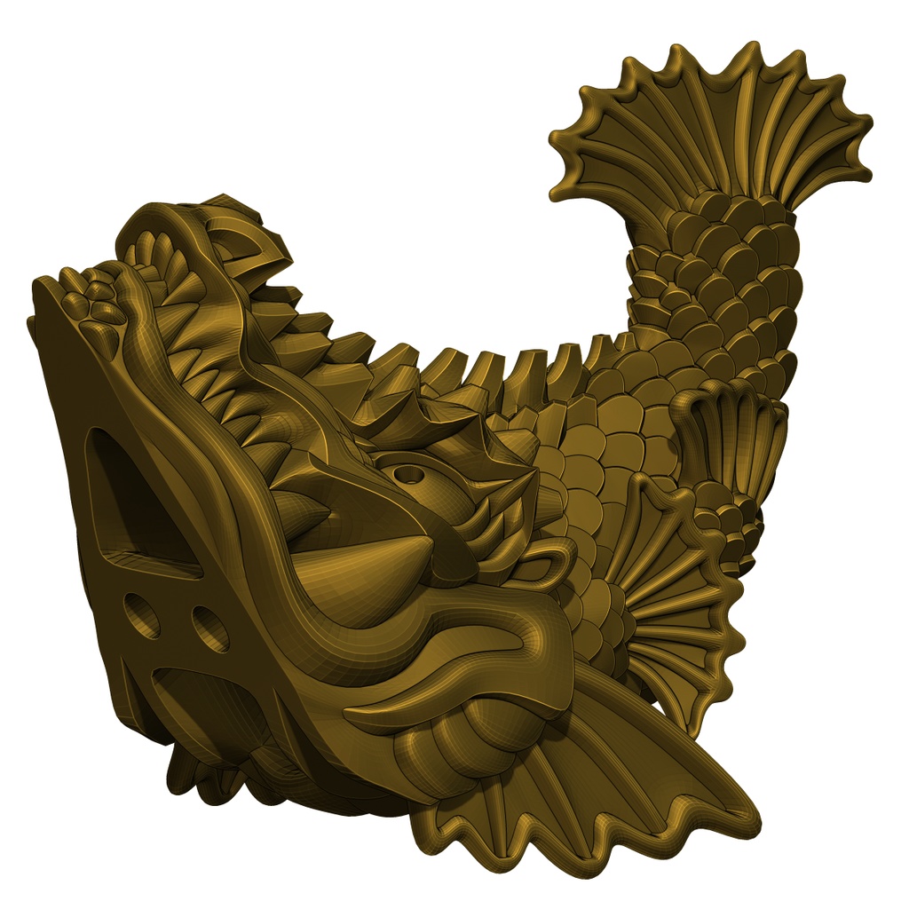 シャチホコ 3Dモデル