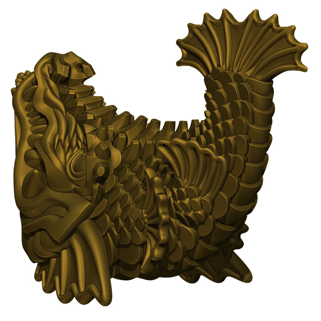 シャチホコ 3Dモデル