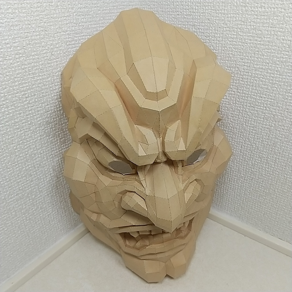 仁王像のお面(ペーパークラフト)