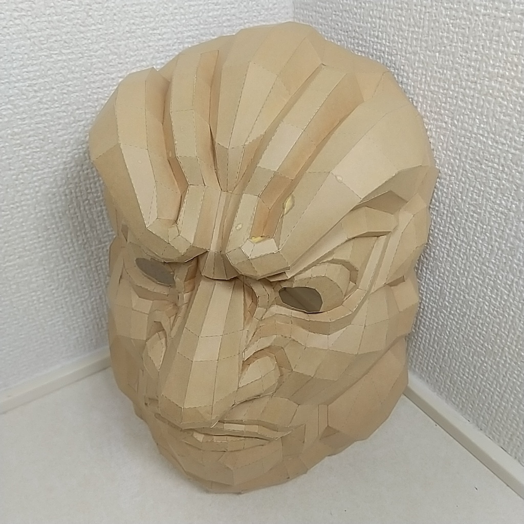 仁王像のお面(ペーパークラフト)