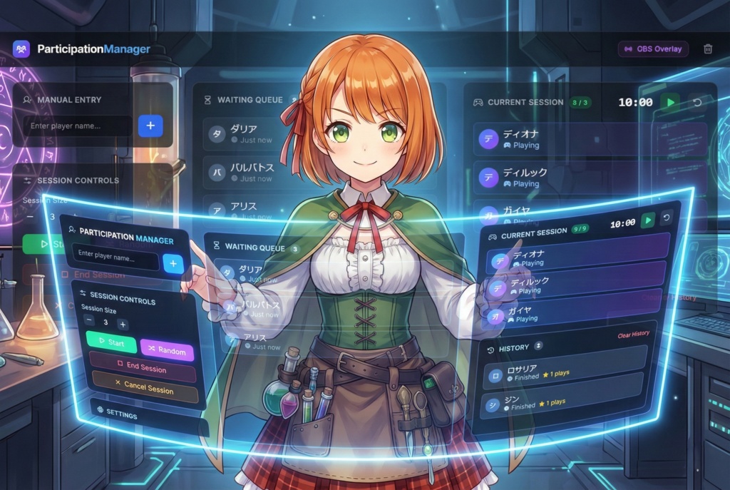 ParticipationManager（参加型配信管理ツール）