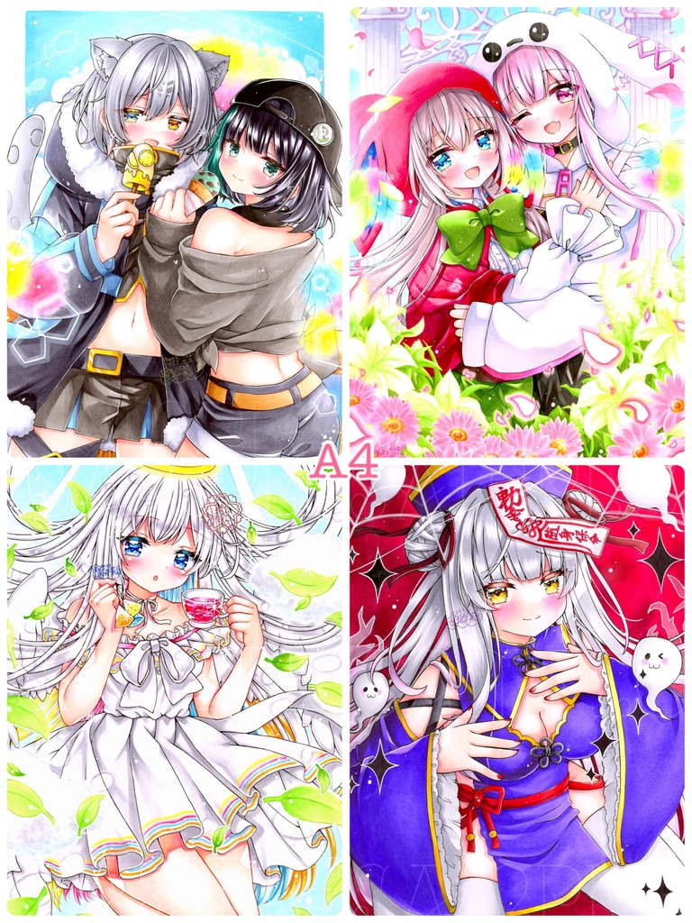 ハガキサイズ/A5/A4/原画リクエスト募集