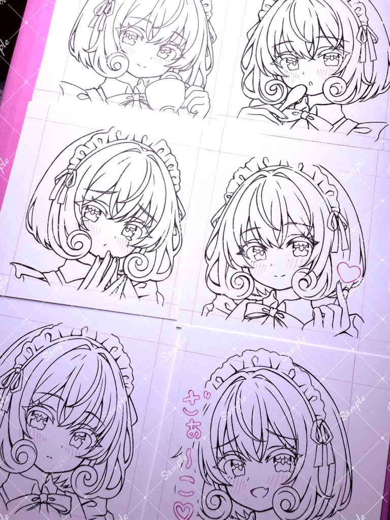 豆/小/中/大/色紙各サイズ/原画リクエスト募集