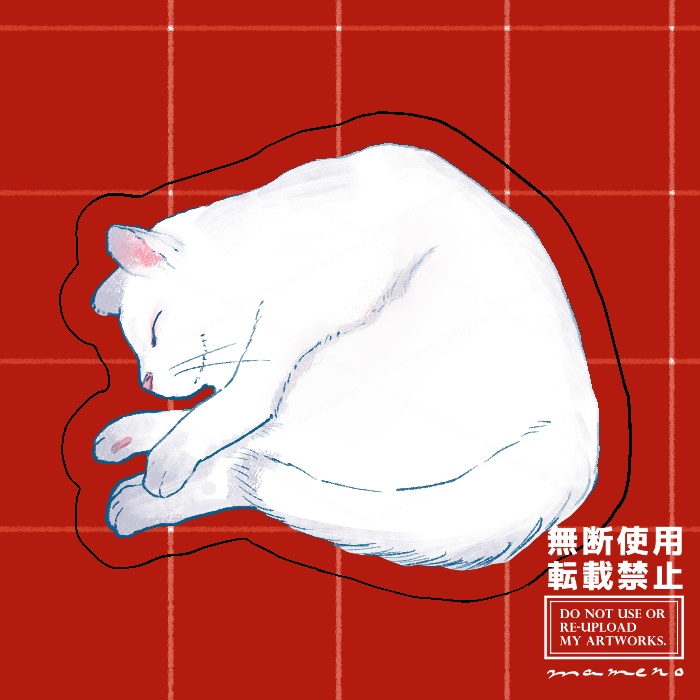 [クリアシール] 猫の昼寝