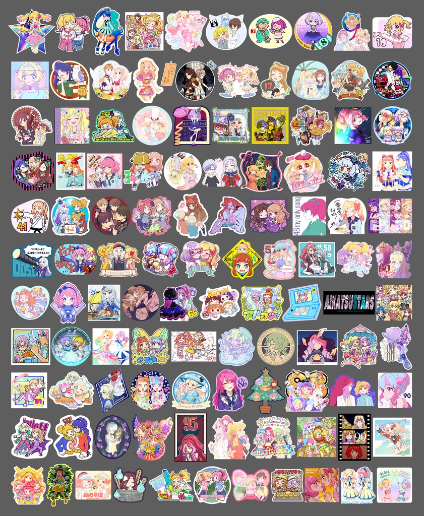 アイカツスターズ!全100話+劇場版 シール合同「This is STARS!!!!!」