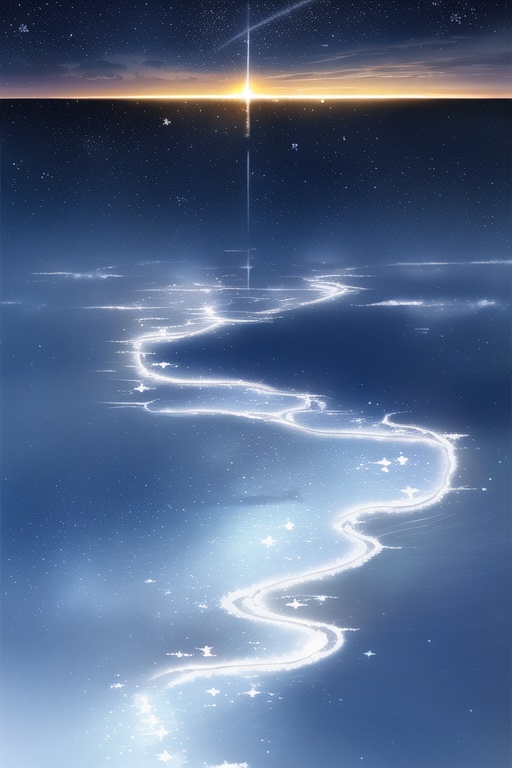 【フリー素材】冬夜空イラスト