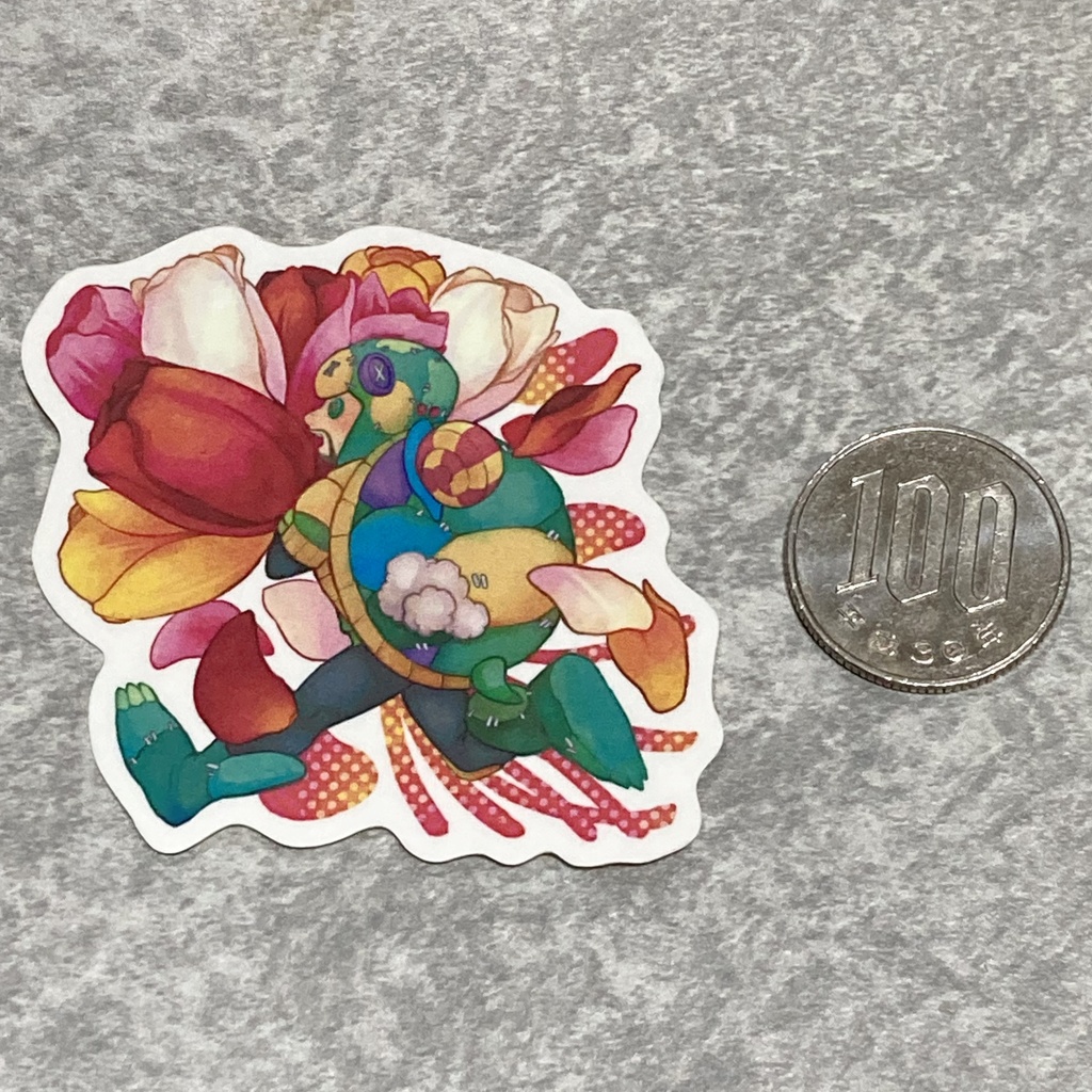 花×冒険家ステッカーシール