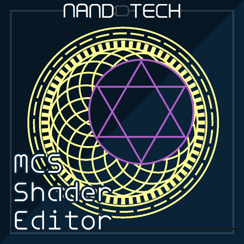 【Audio Link対応】魔法陣風シェーダーエディタ Magic Circle Style Shader Editor