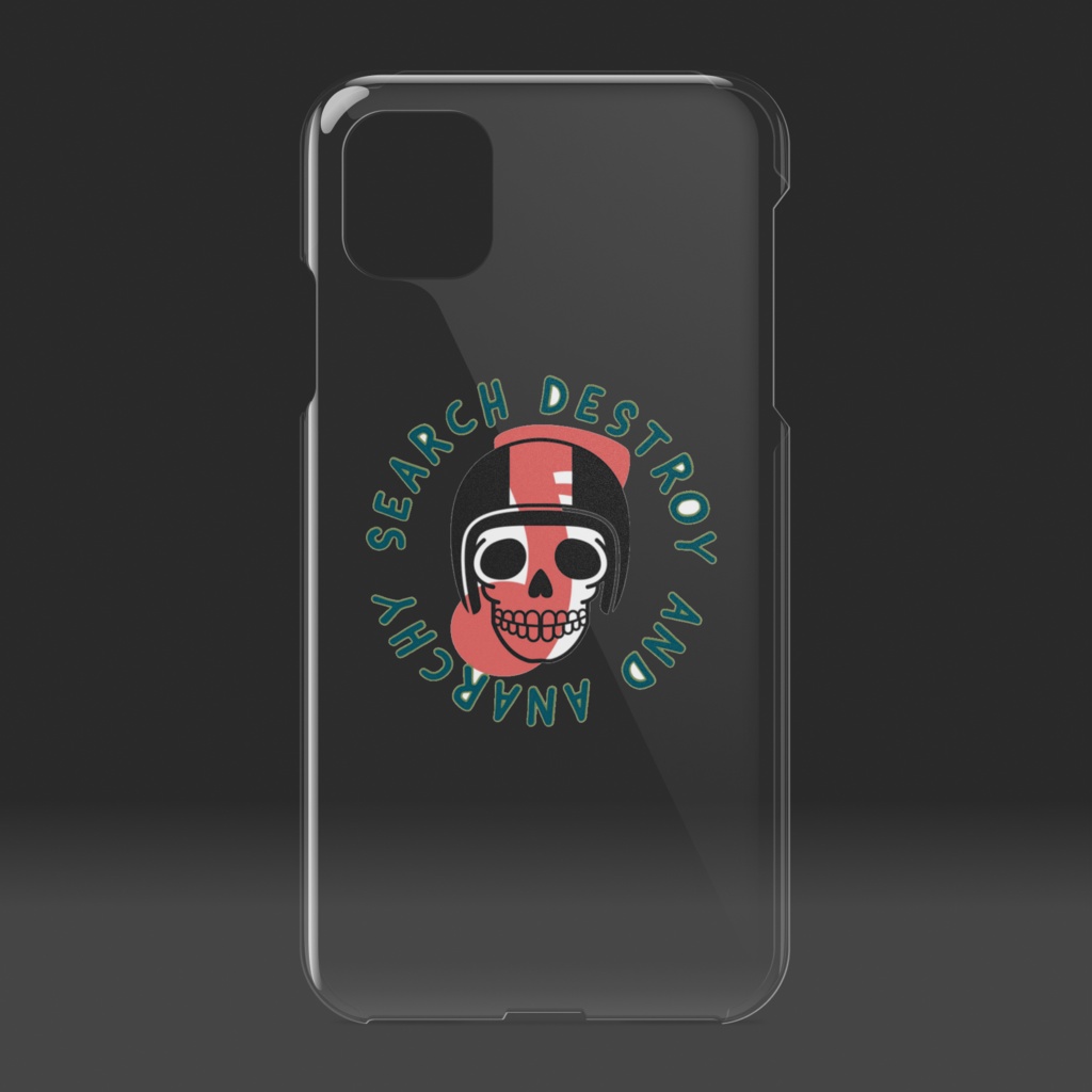 search destroy and anarchy クリアiPhoneケース