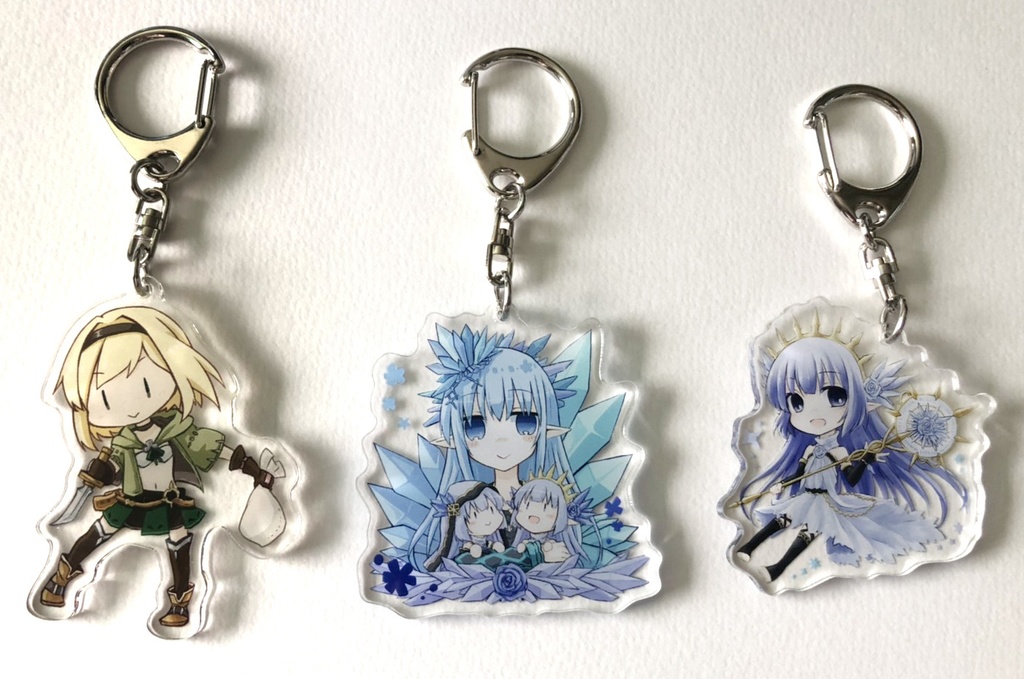 グラブルアクリルキーホルダー カリオストロ/ミリン/ジータ/リリィ/リリィ&エリン