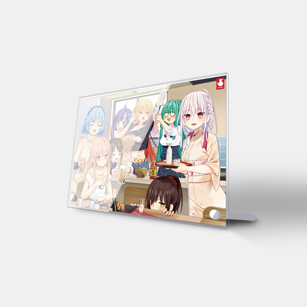 ぬきたし卓上アクリルプレート