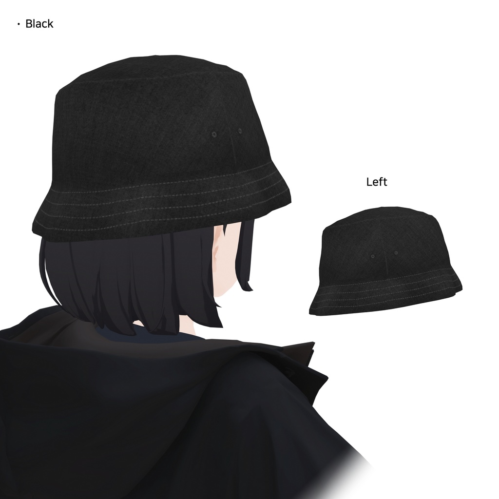 【3Dモデル】バケットハット