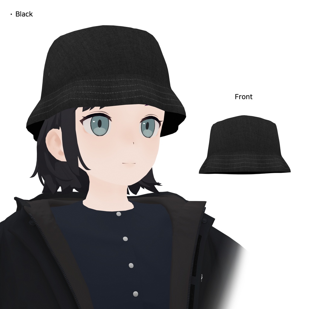 【3Dモデル】バケットハット