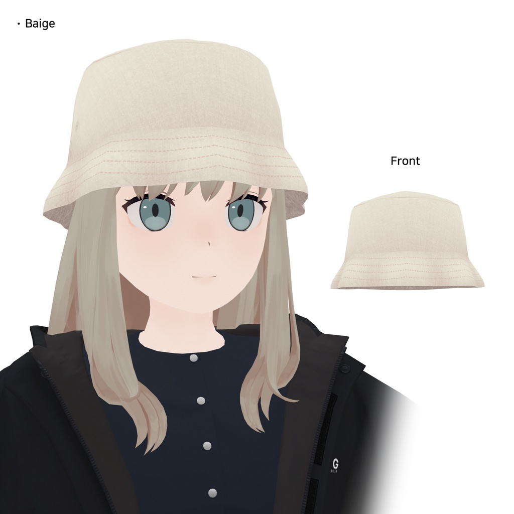【3Dモデル】バケットハット
