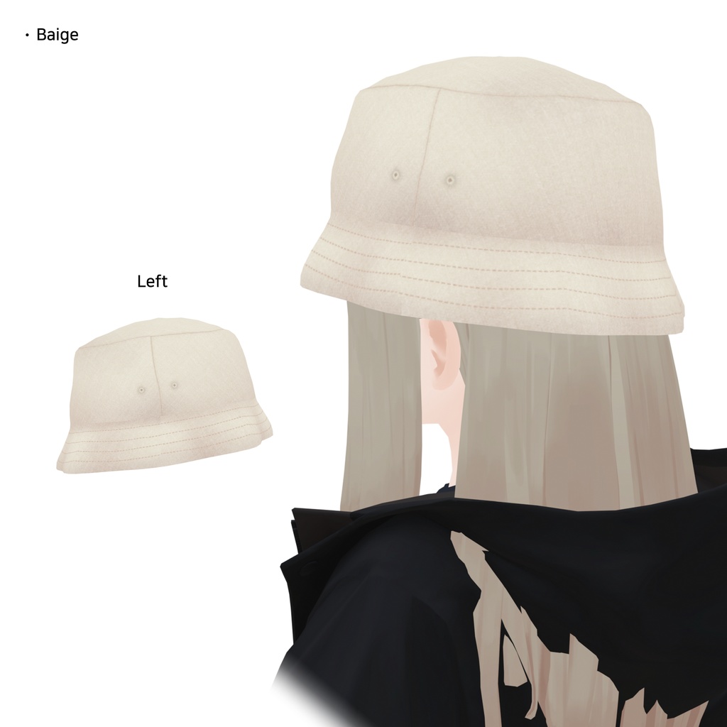 【3Dモデル】バケットハット