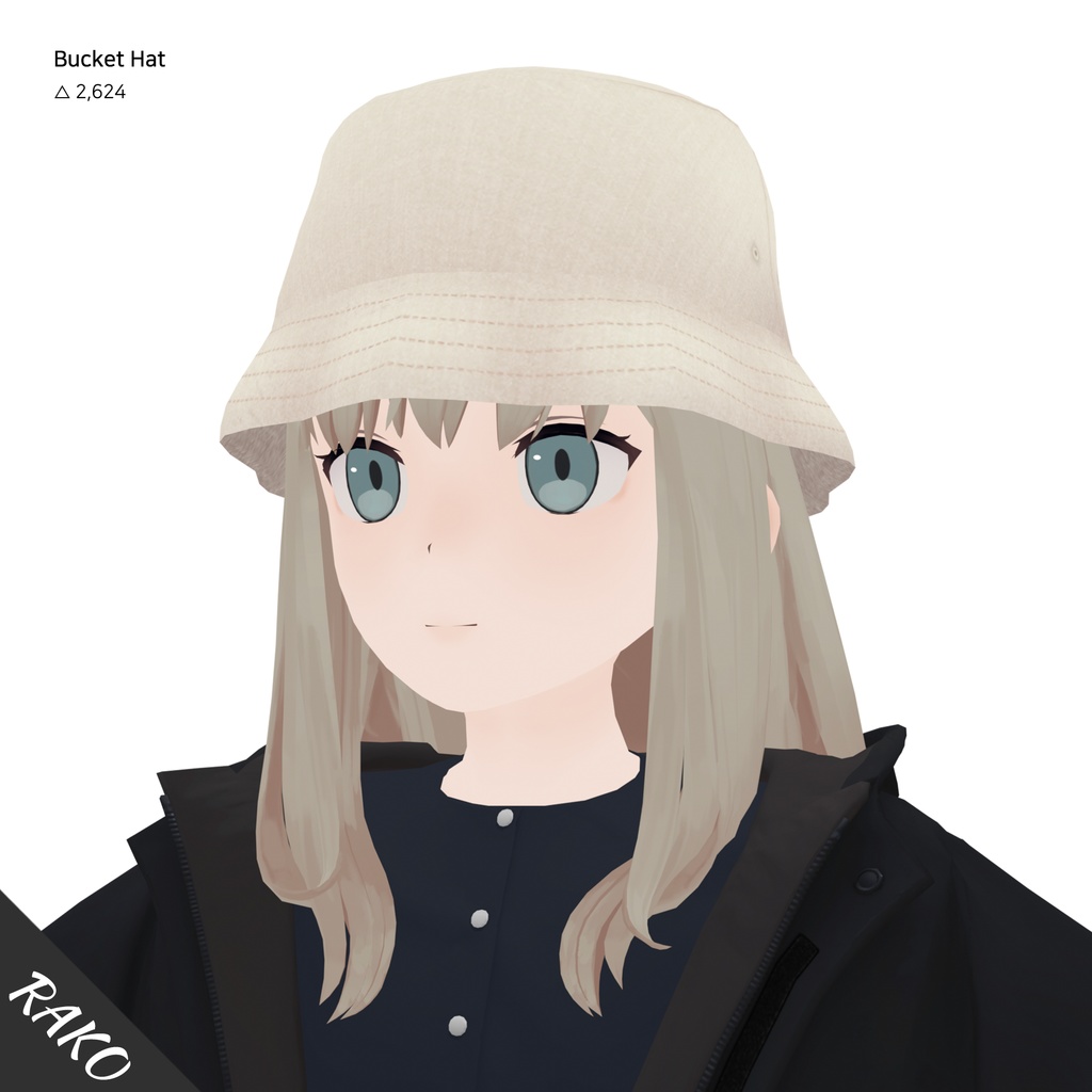 【3Dモデル】バケットハット 