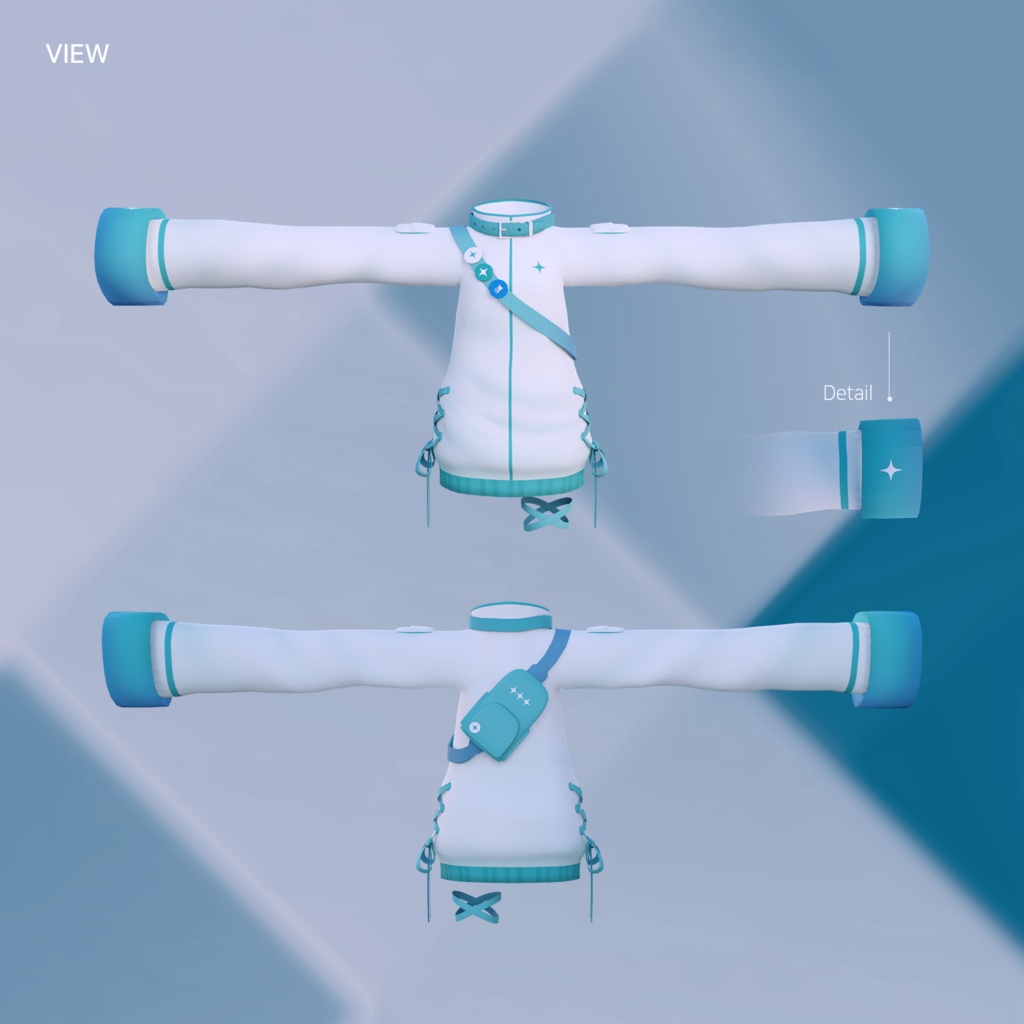 【3Dモデル】Moesode / 薄荷