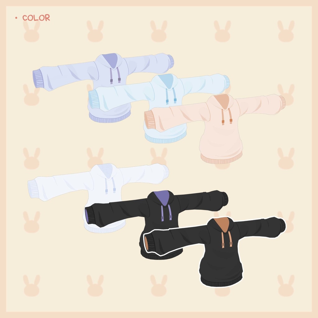 【3Dモデル】Hoodie / うささき用 usasaki
