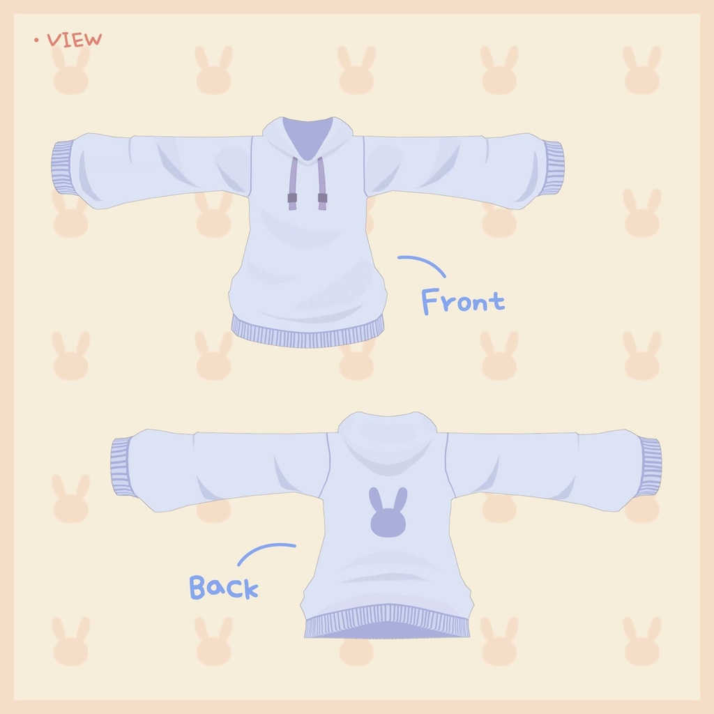 【3Dモデル】Hoodie / うささき用 usasaki