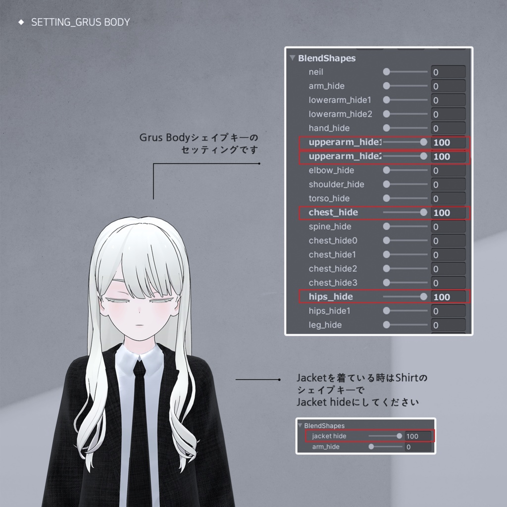 【3Dモデル】Suit for grus