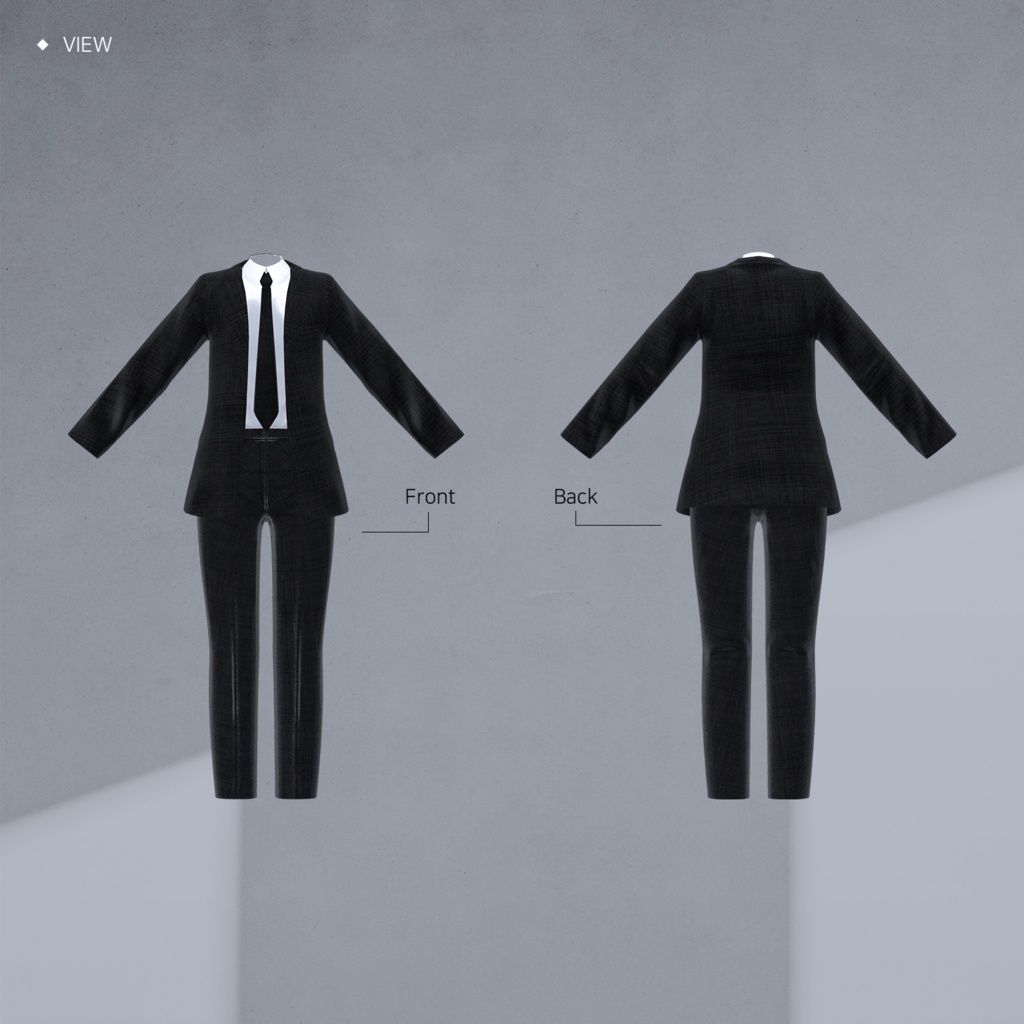 【3Dモデル】Suit for grus