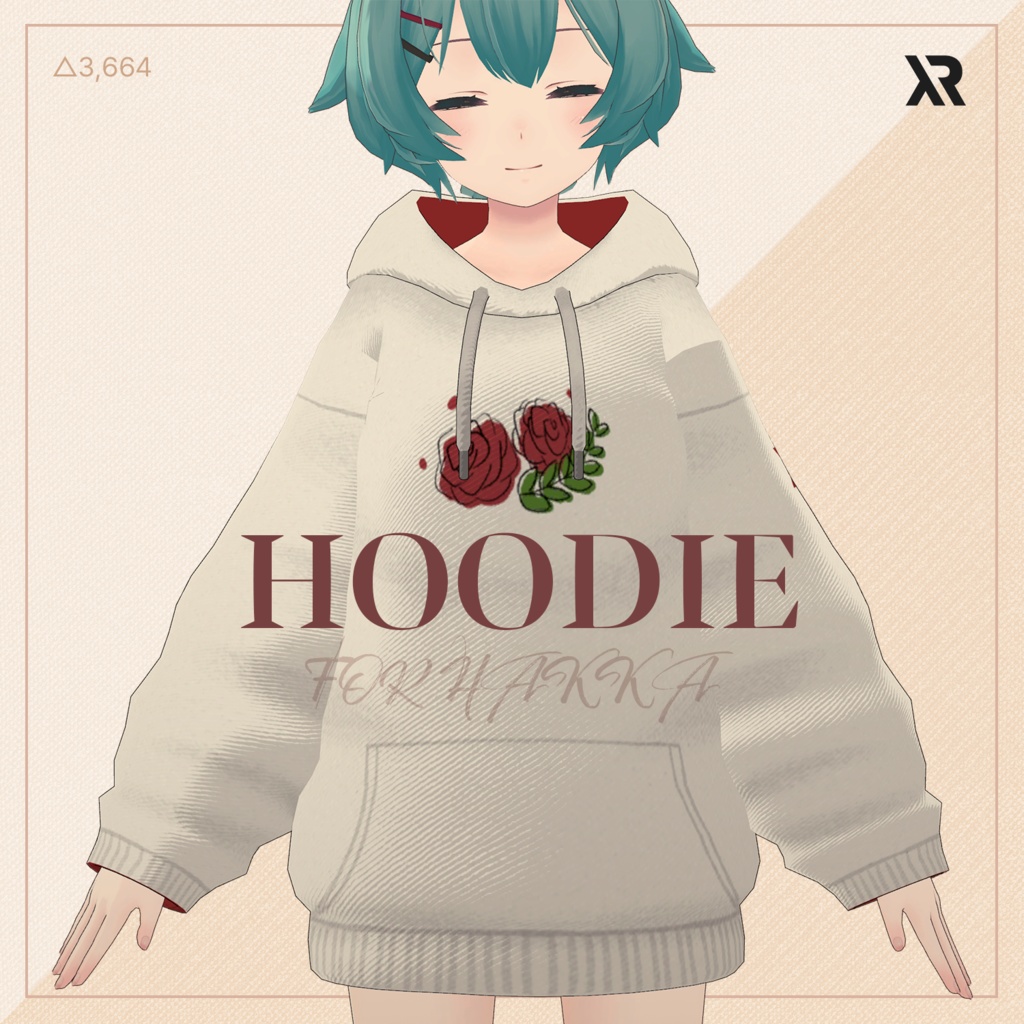 【3Dモデル】Hoodie / 薄荷