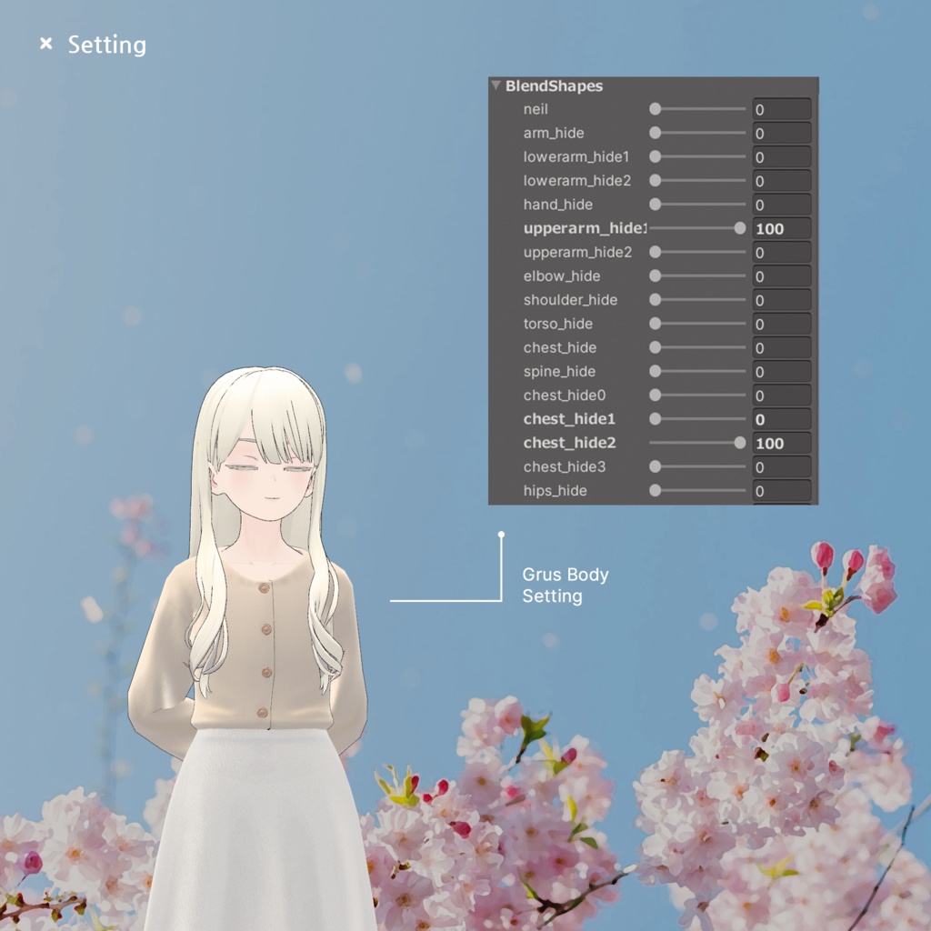 【3Dモデル】Long Skirt