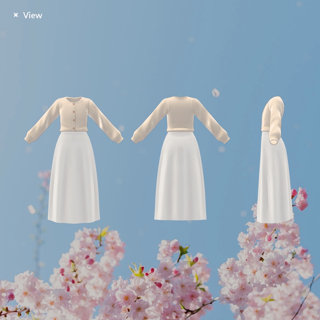 【3Dモデル】Long Skirt
