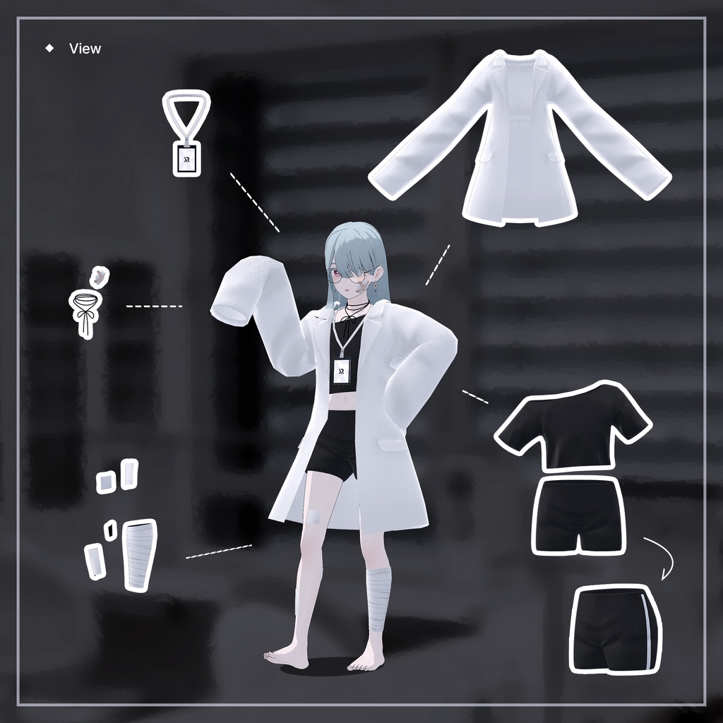 【3Dモデル】Scientist Costume