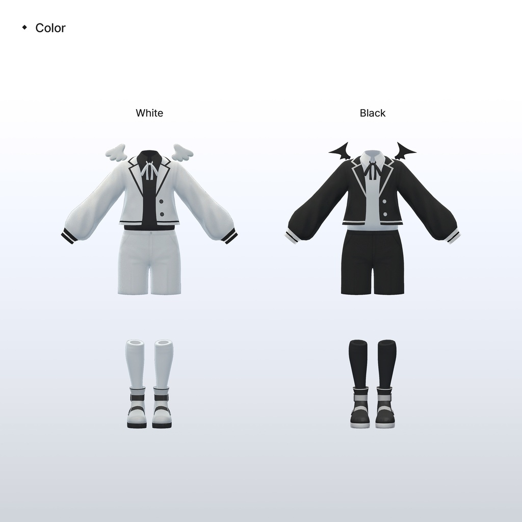 【3Dモデル】Angel & Devil Uniform