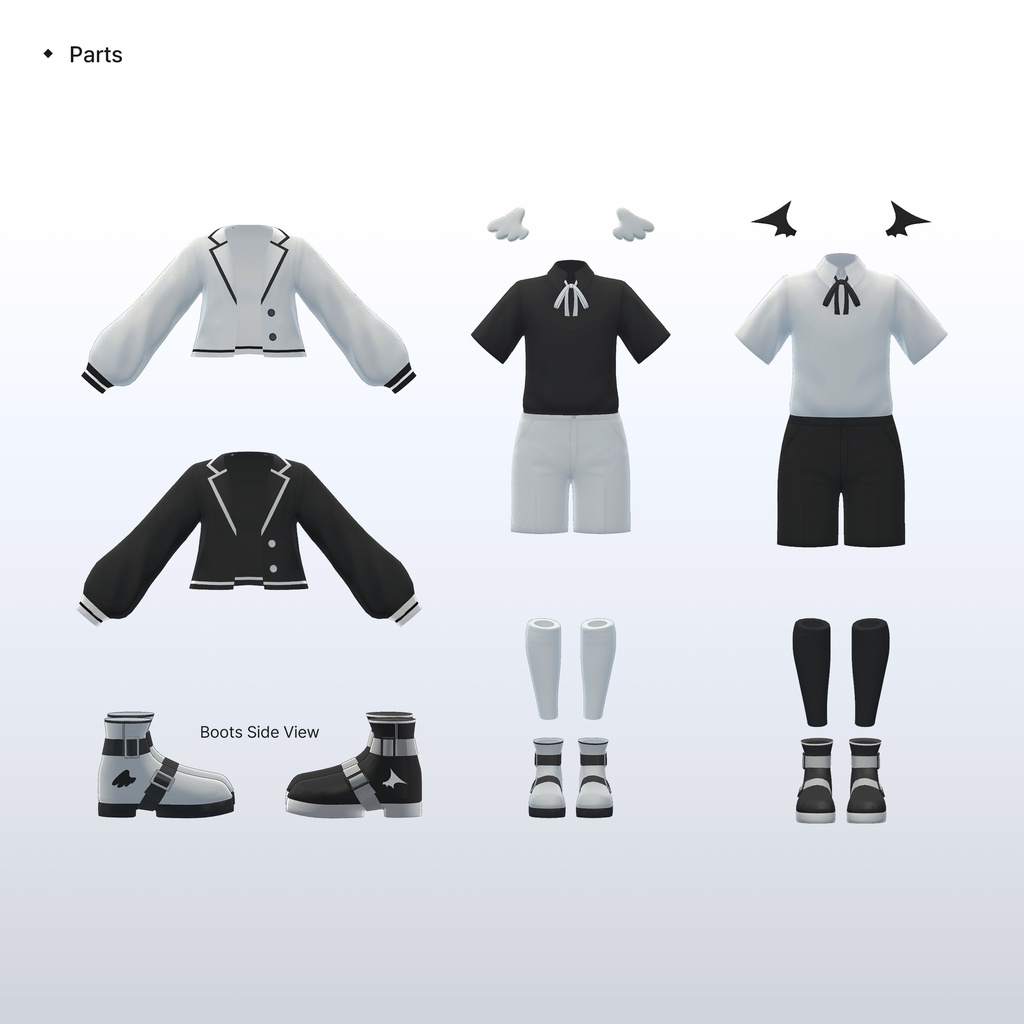 【3Dモデル】Angel & Devil Uniform