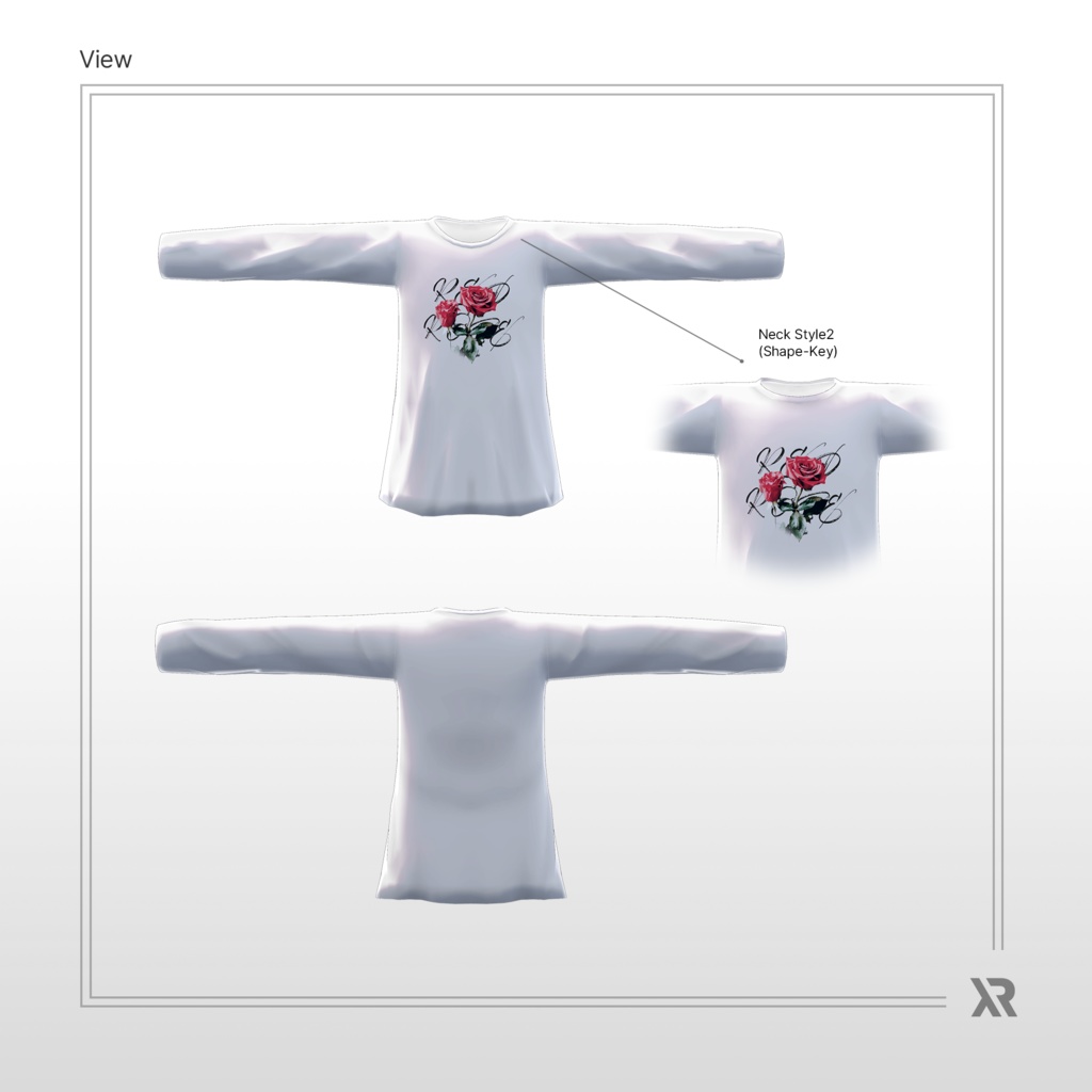 【3Dモデル】Rose Long Sleeve