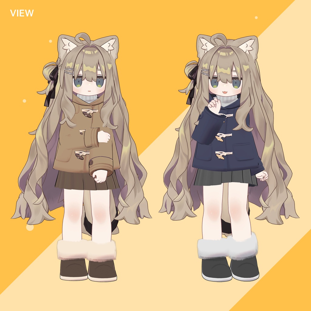 【3Dモデル】Duffle Coat / まめひなた用 Mamehinata