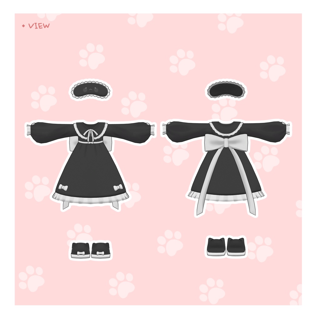 【3Dモデル】Night Dress / まめひなた用 Mamehinata