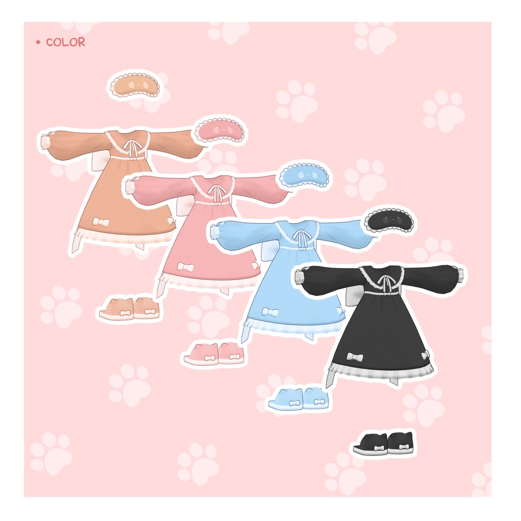 【3Dモデル】Night Dress / まめひなた用 Mamehinata