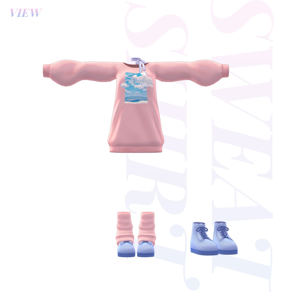【3Dモデル】Sweatshirt / 8 Avatar