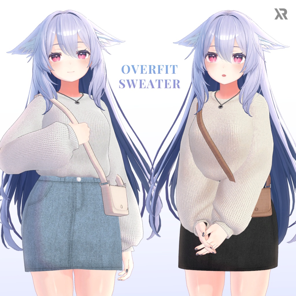 【3Dモデル】Overfit Sweater / Kikyo&Selestia&Shinra