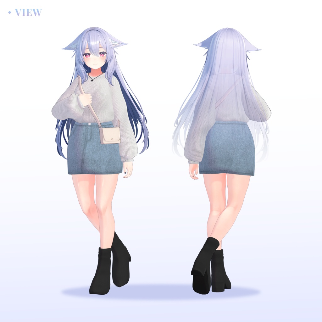 【3Dモデル】Overfit Sweater / Kikyo&Selestia&Shinra