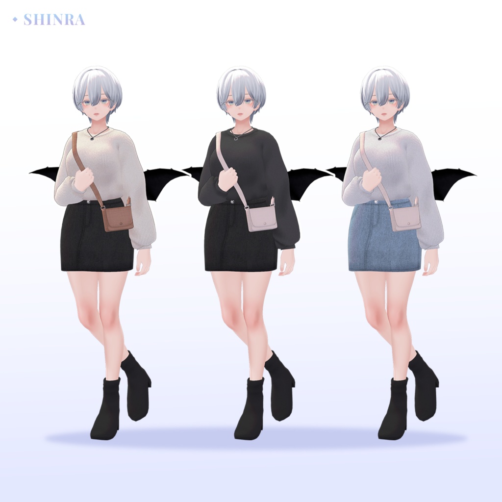 【3Dモデル】Overfit Sweater / Kikyo&Selestia&Shinra