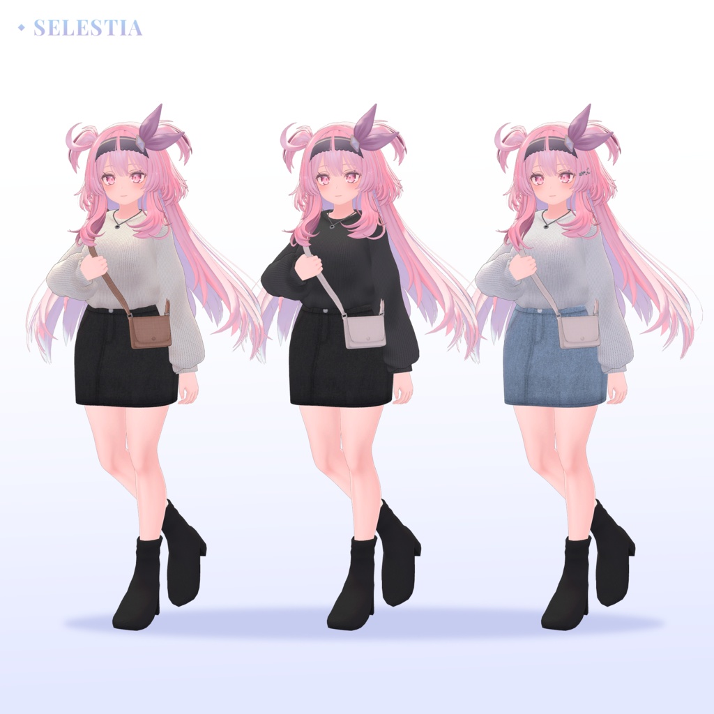 【3Dモデル】Overfit Sweater / Kikyo&Selestia&Shinra