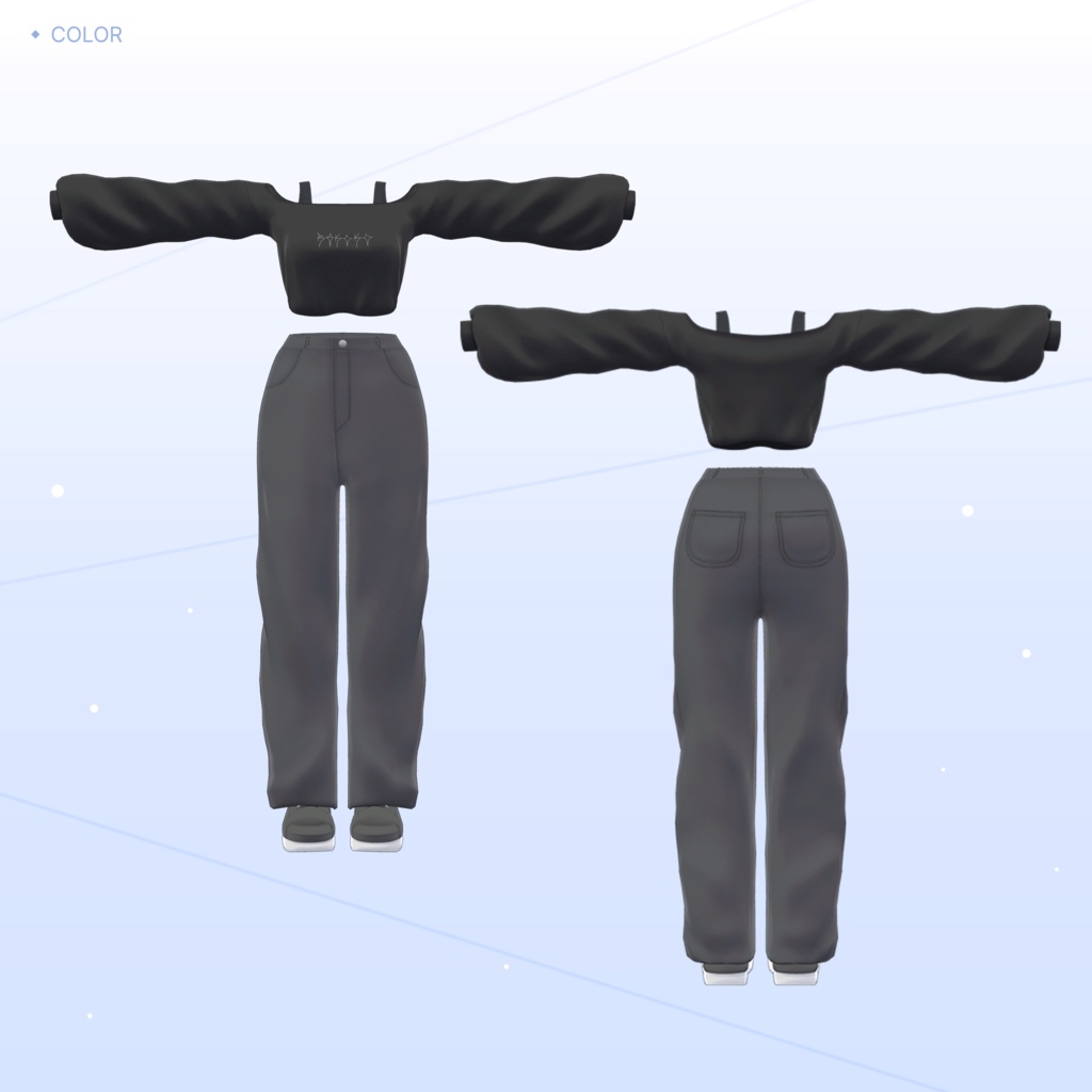 【3Dモデル】Streetwear For Shinra&Dami