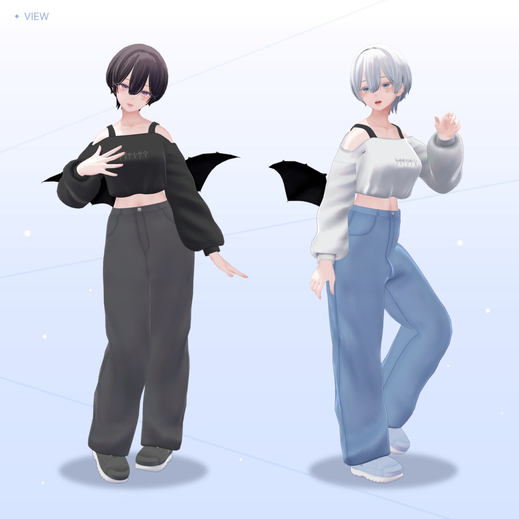 【3Dモデル】Streetwear For Shinra&Dami