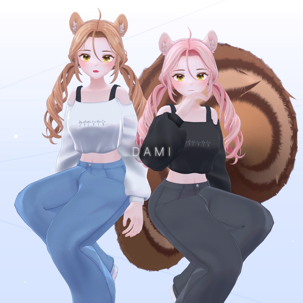 【3Dモデル】Streetwear For Shinra&Dami