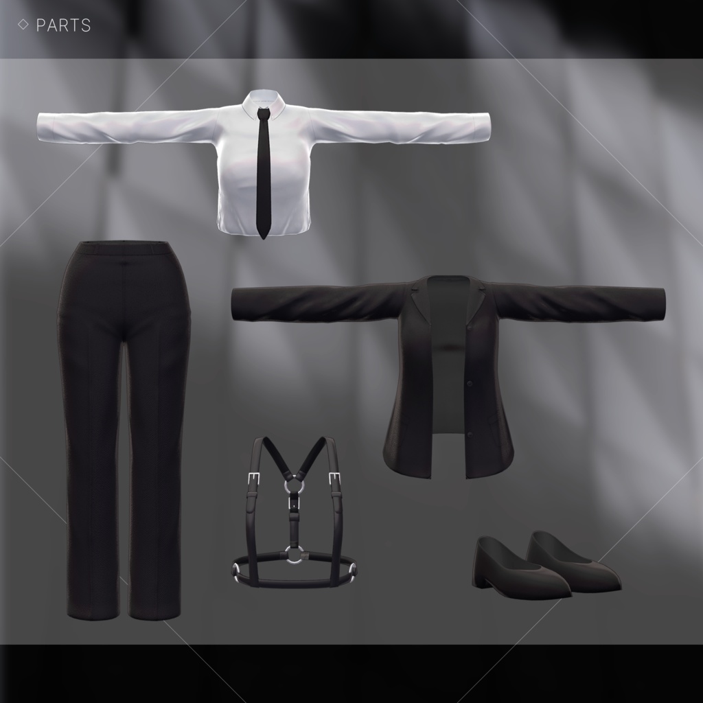 【3Dモデル】Secret Agent Suit For Shinra/森羅
