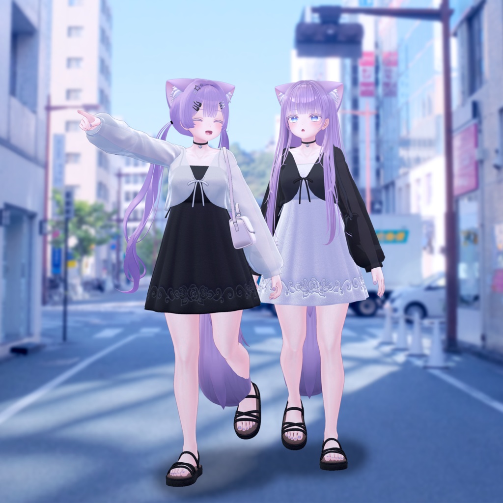 【3Dモデル】Summer Dress / 3 Avatar