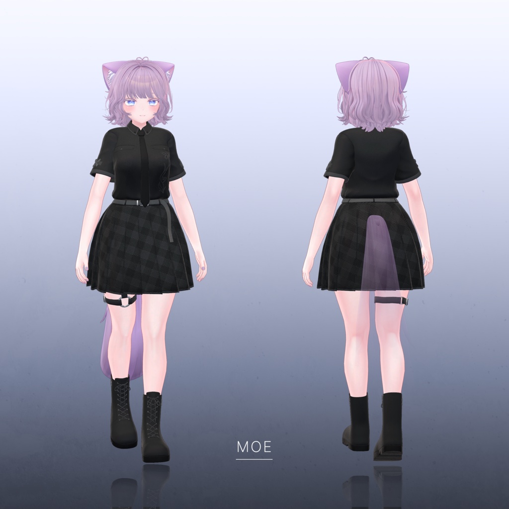 【3Dモデル】Dark Unifrom_Moe&Shinra