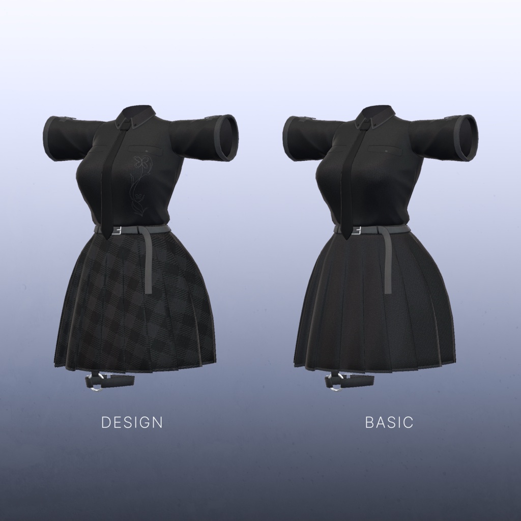 【3Dモデル】Dark Unifrom_Moe&Shinra