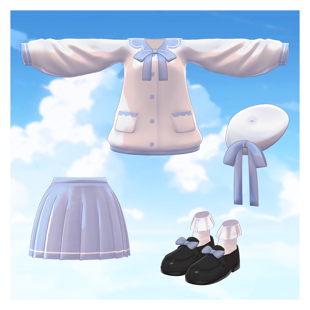 【3Dモデル】Sailor Cardigan_7 Avatar