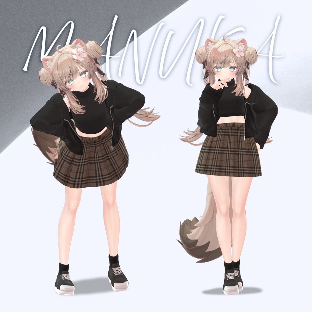 【3Dモデル】Crop Leather Jacket_6 Avatar