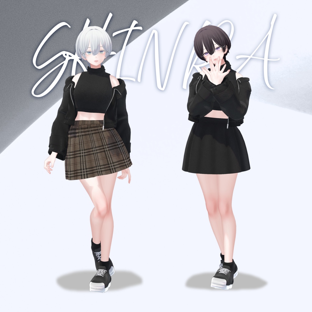 【3Dモデル】Crop Leather Jacket_6 Avatar